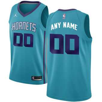 Men & Youth Customized Charlotte Hornets Light Blue Nike Swingman Jersey